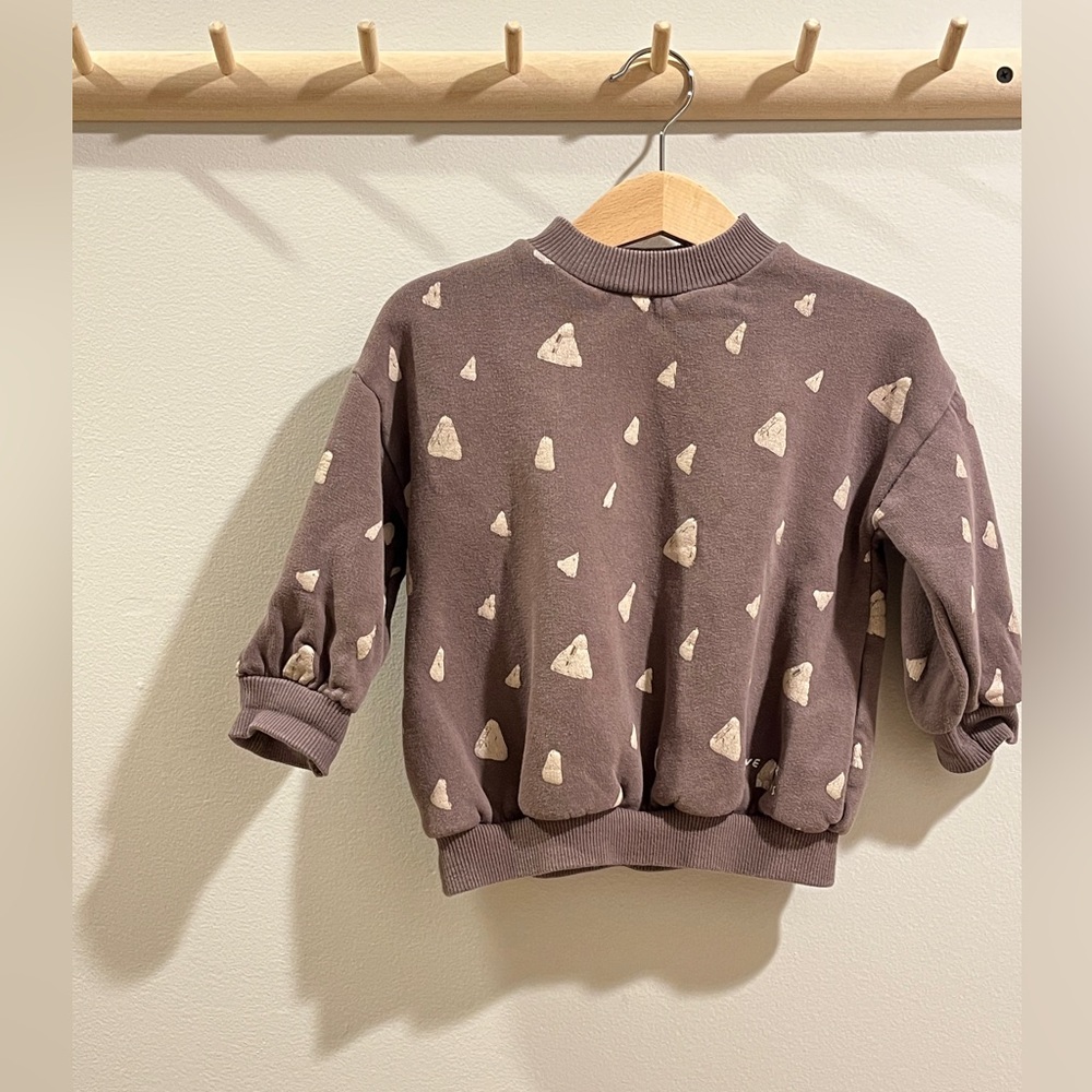 ZARA | Brown Spotted Sweatshirt | 12-18 Mo
